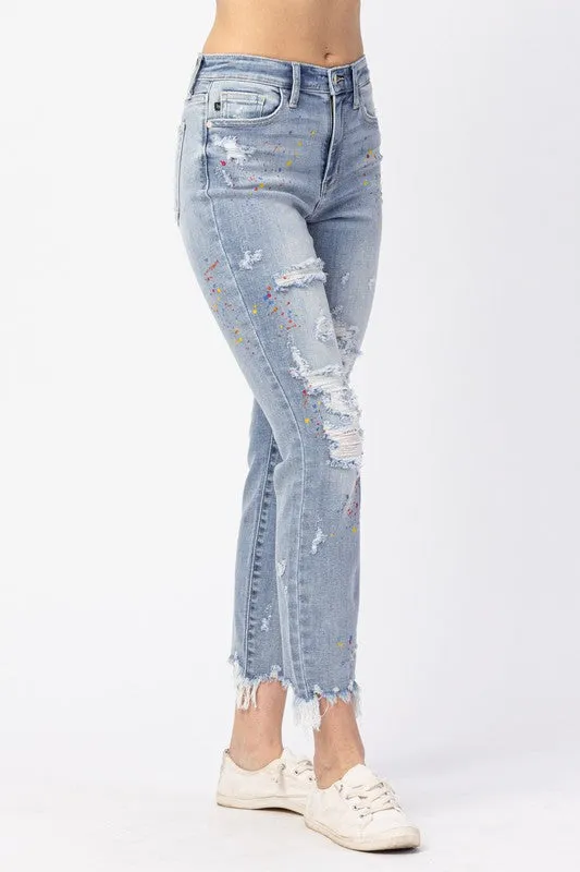 Sadia Paint Splatter Jeans