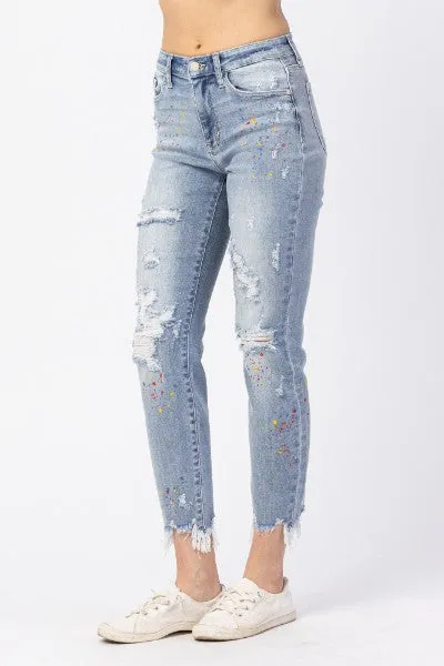 Sadia Paint Splatter Jeans