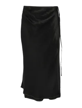 Satin Wrap Skirt