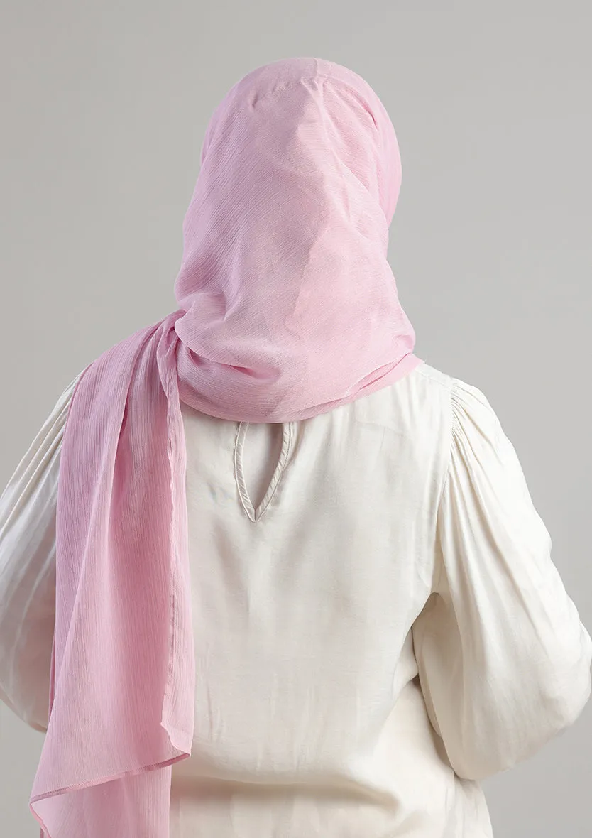 Soft Pink Instant Hijab With Inner