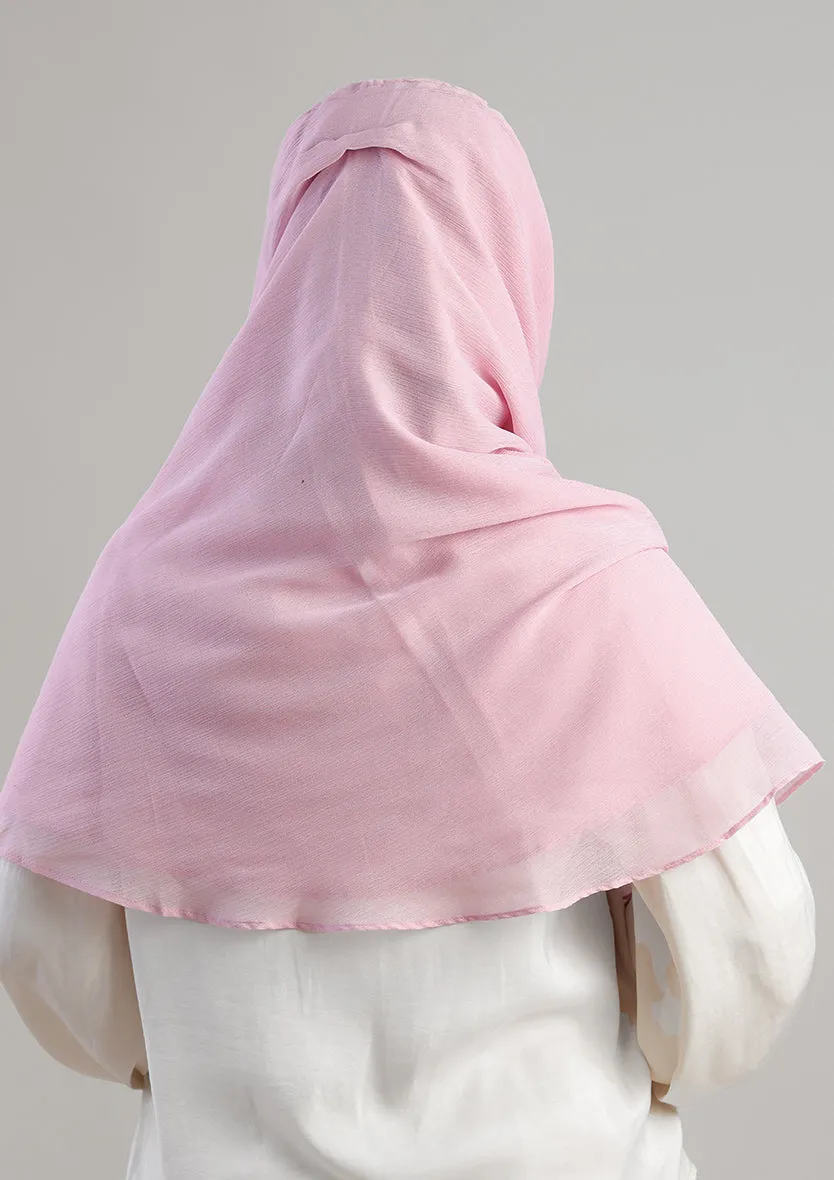 Soft Pink Instant Hijab With Inner