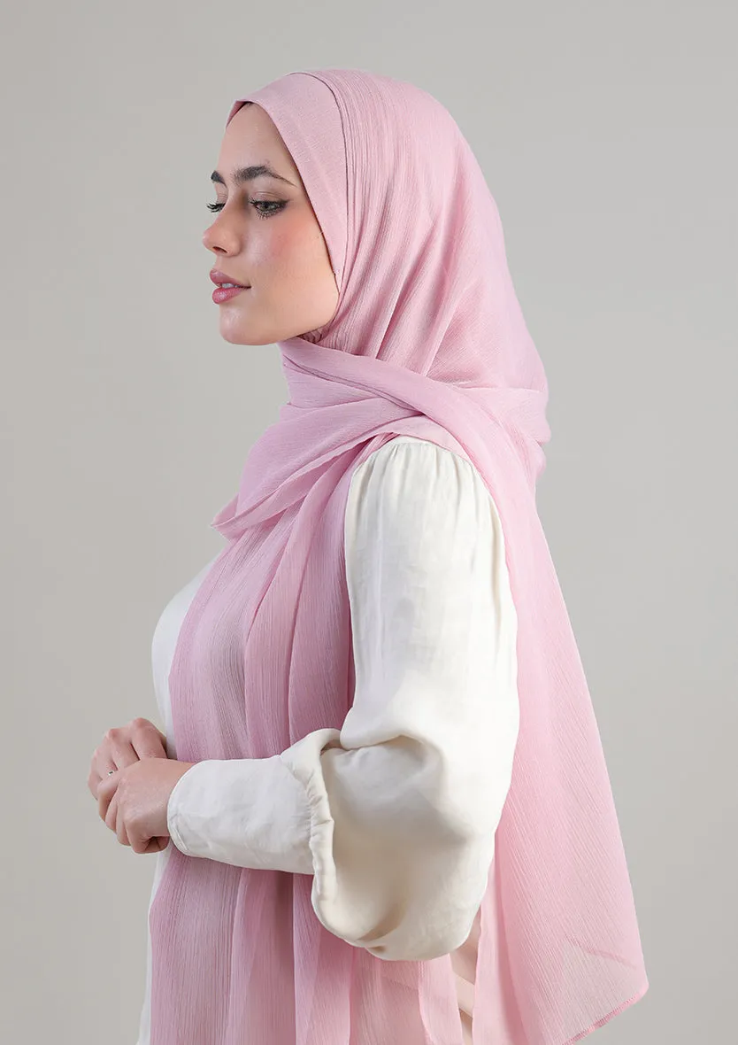 Soft Pink Instant Hijab With Inner