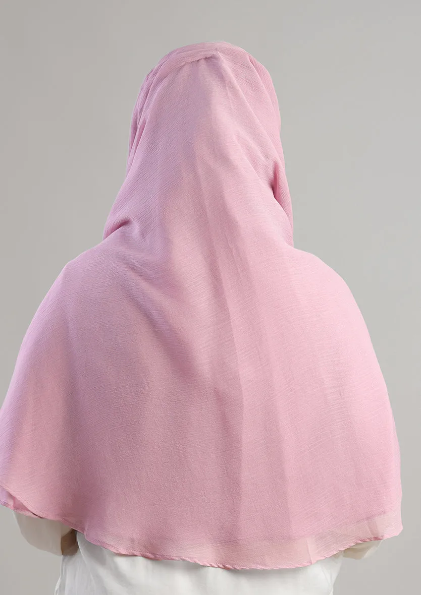 Soft Pink Instant Hijab With Inner