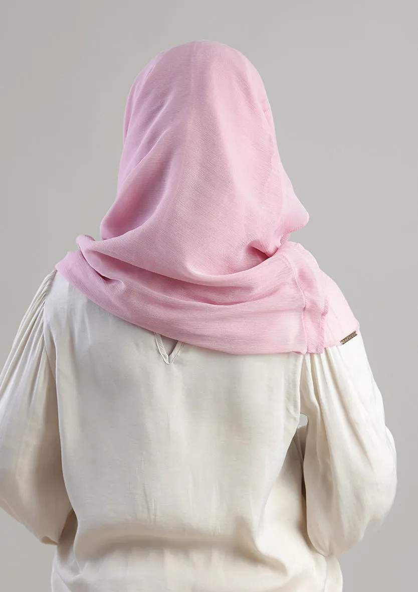 Soft Pink Instant Hijab With Inner