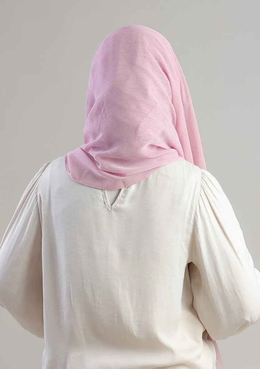 Soft Pink Instant Hijab With Inner