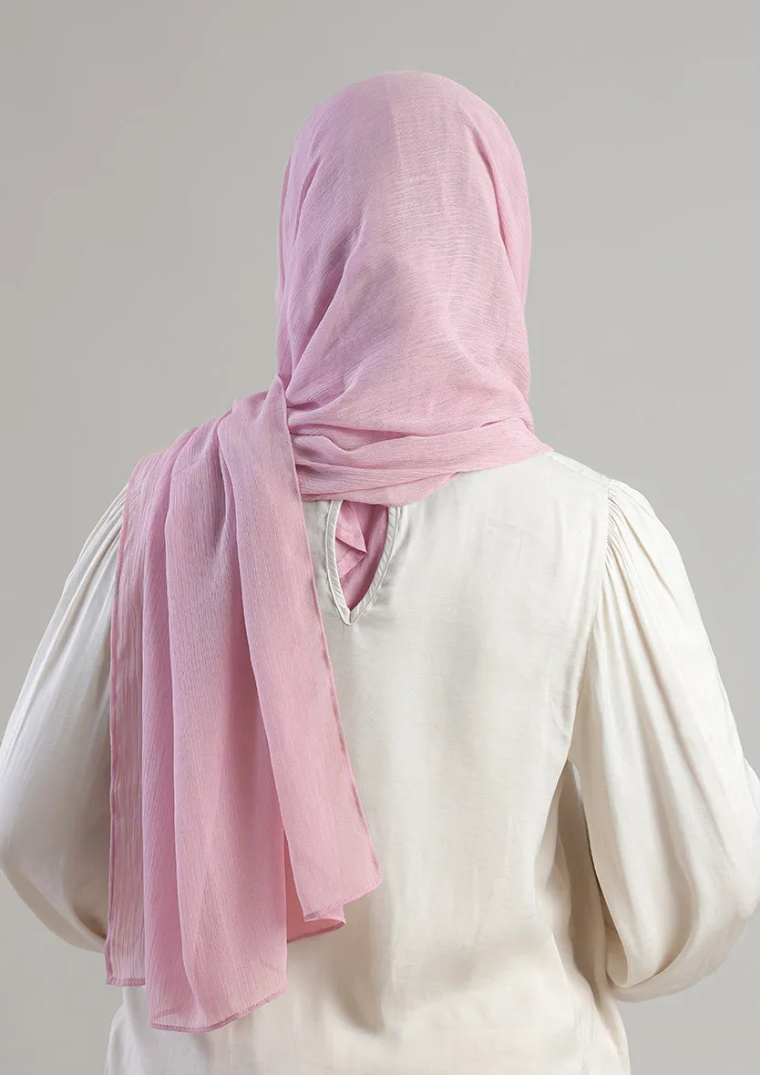 Soft Pink Instant Hijab With Inner