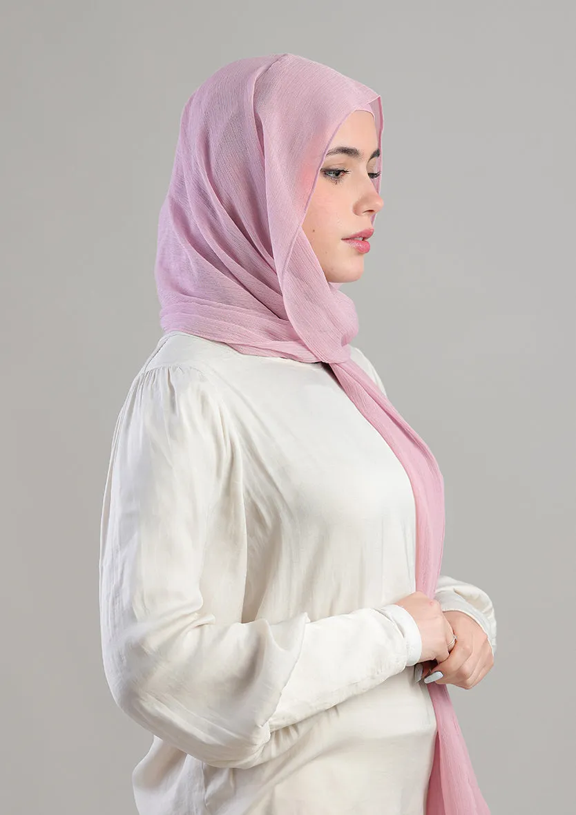 Soft Pink Instant Hijab With Inner