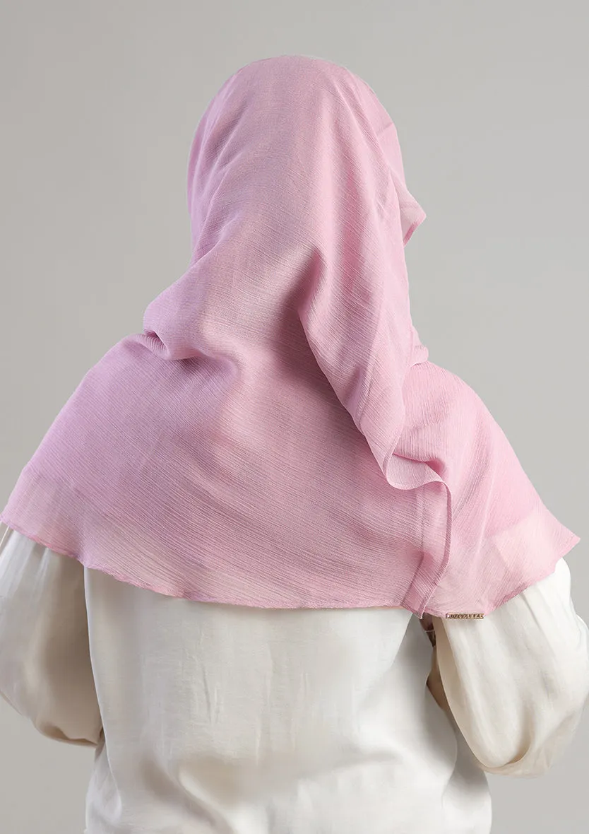 Soft Pink Instant Hijab With Inner
