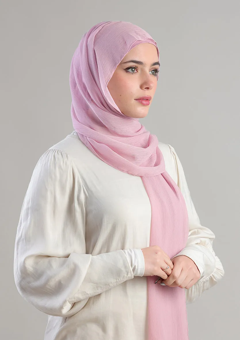 Soft Pink Instant Hijab With Inner