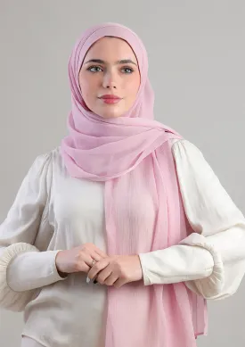Soft Pink Instant Hijab With Inner