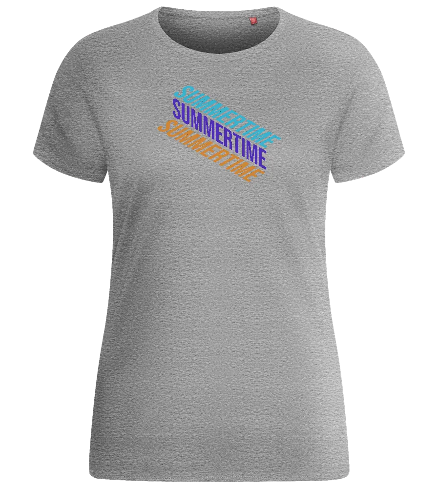 Summertime Design - Basic women's fitted t-shirt