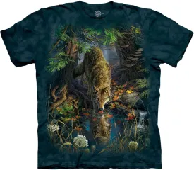 The Mountain Men's Enchanted Wolf Pool T-Shirt