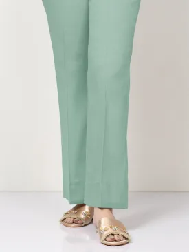 Unstitched Cambric Trouser - Aqua