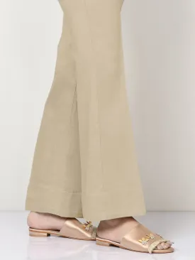 Unstitched Cambric Trouser - Medium Beige