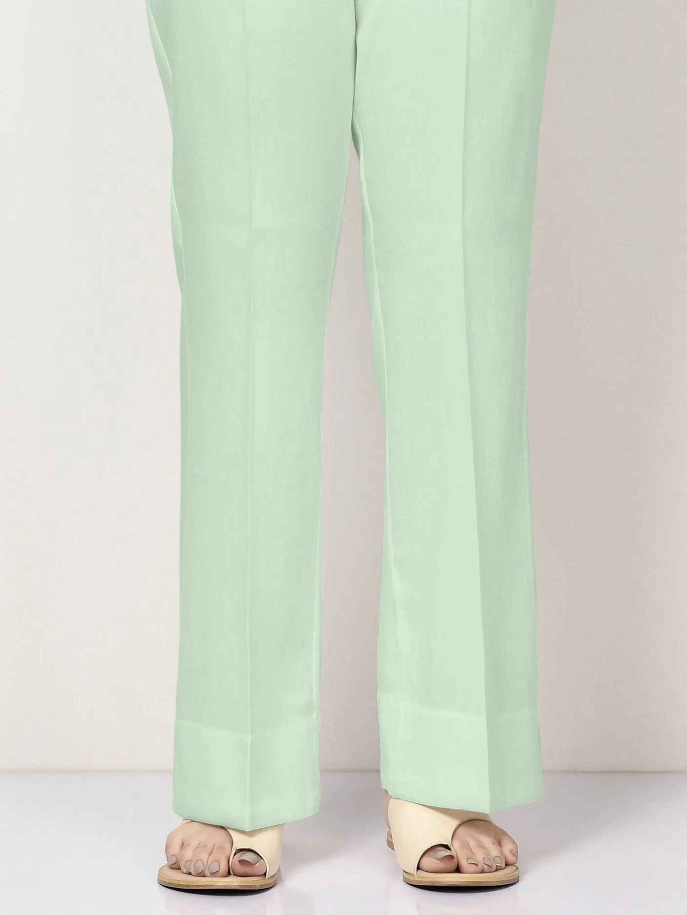 Unstitched Cambric Trouser -Mint