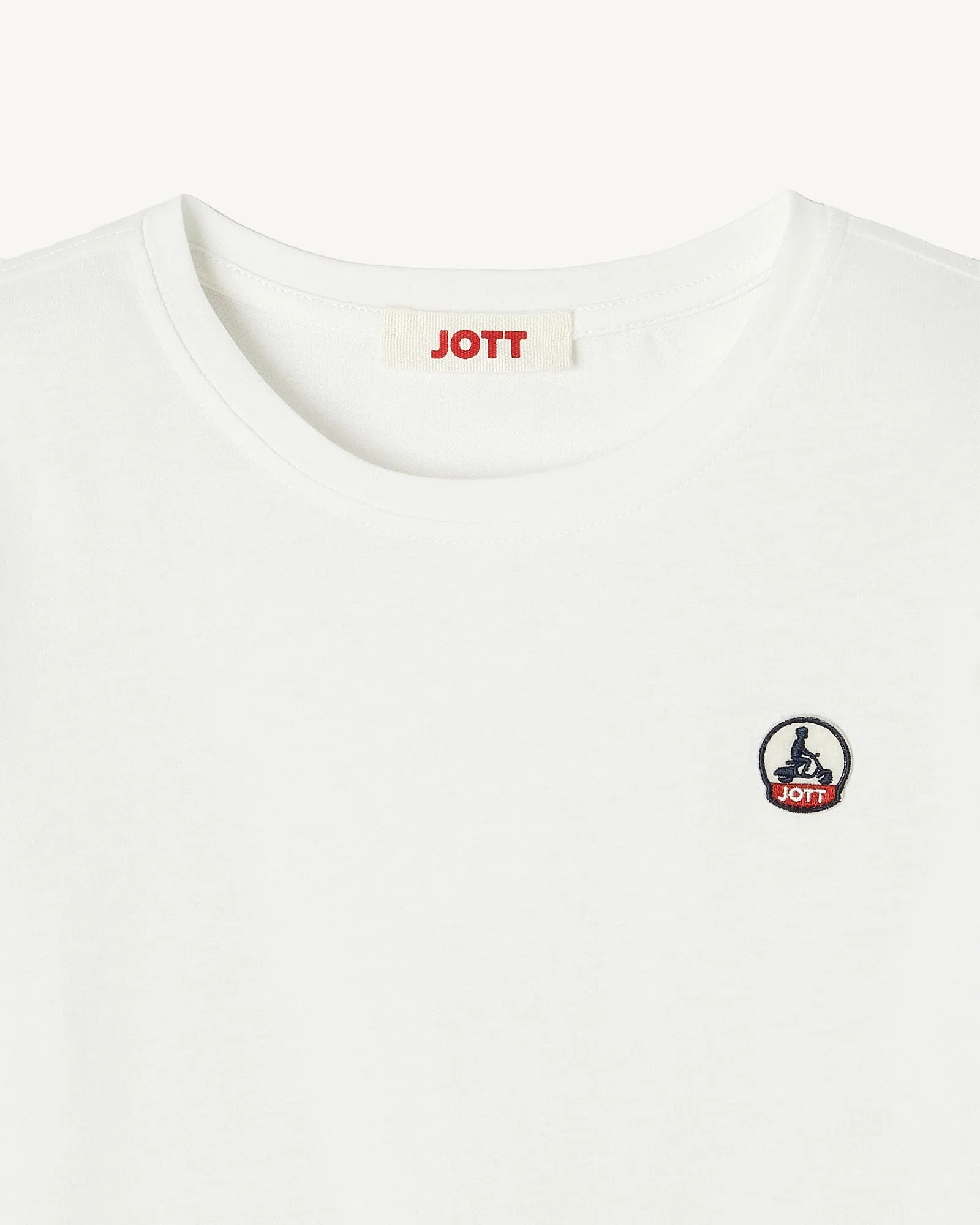 White Rio children's crew-neck cotton T-shirt