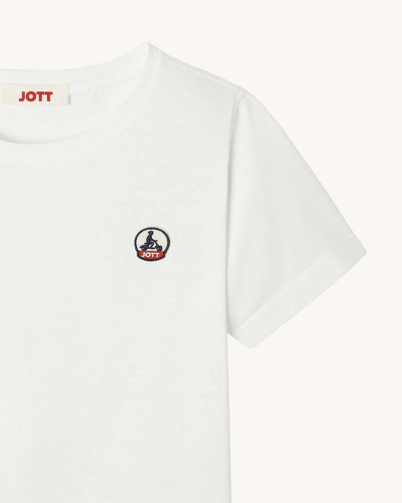 White Rio children's crew-neck cotton T-shirt