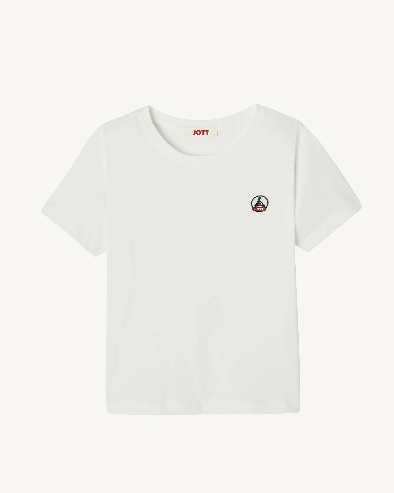 White Rio children's crew-neck cotton T-shirt