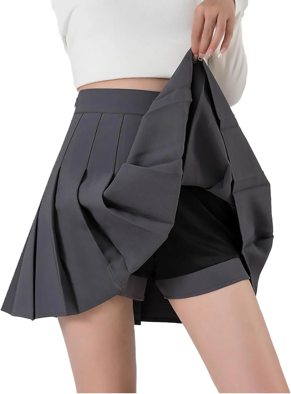 Womens Girl High Waisted Pleated Tennis Skirt School A-Line Costume Mini Skirts