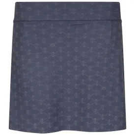 Womens Wolf Links Jacquard Ashland Skirt Vintage Indigo - SS24